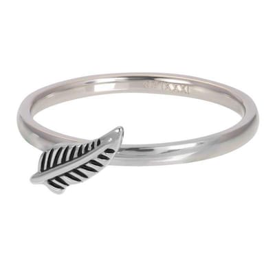 IXXXI Jewelry symbol feather 2 mm zilverkleurig - vulring maat 19