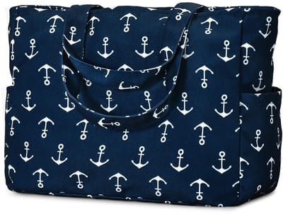 Unyqoos® Stijlvolle en Ruime Strand- en Reistas voor Dames met Klassiek Design