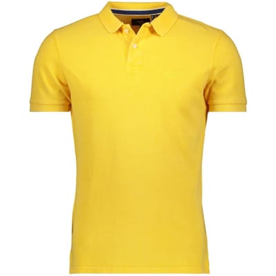Superdry Maat - L Poloshirt Vint Destroy Polo M1110322a Springs Yellow Qli Mannen