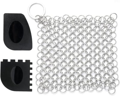 Geïntegreerde Siliconen Kettingreiniger van Gietijzer met Gelaste Ringen voor Keuken Gereedschap en Pannen van Roestvrijstaal 316