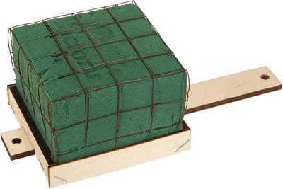 Steekschuimsteen Florette Eco met hout 10×10cm