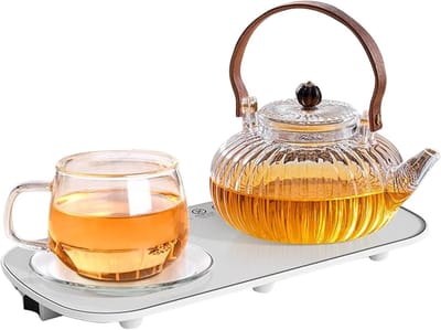 Elektrische Verwarmingsplaat - Isolatiemat Servies - Buffet Warm Houden - 3D Microboog Verwarming - 30 x 18 cm - Wit