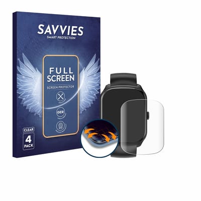 Savvies - Screenprotector voor Qecnato S68 1.95" - Folie Beschermfolie transparant volledig dekking 4 Stuks
