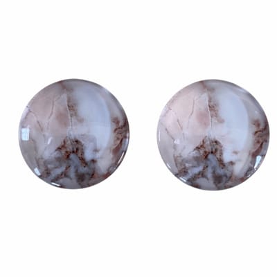 Clip Oorbellen Mourik 2 cm bruin
