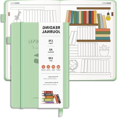 Levensecht Lezen Dagboek met 52 Boekrecensies - A5 Hardcover Journal voor Boekenliefhebbers - Leestracker en Planningsnotities