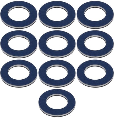 Dailygoods- Olieafvoerplug 10 Stuks - Aluminium Pakkingen - Binnendiameter 12mm - Buitendiameter 21mm - Dikte 1,8mm - Onderdeelnummer 90430-12031 - Oliepakkingen