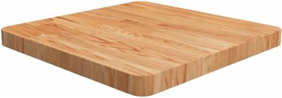 Massief Eikenhouten Tafelblad Vierkant 50x50 cm Lichtbruin Hout Tafelblad