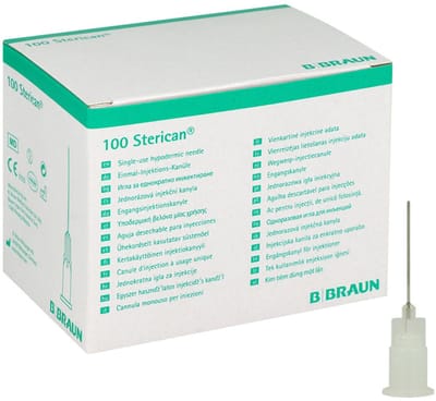 Sterican® Injectienaalden, 27G x 3/4” (0,40 x 20mm) Grijs – 100 stuks