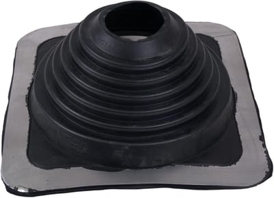 Dakdoorvoer Rubber - Dakafdichting Manchetten - Waterdicht Aansluiten - Flexibele Aluminium Frame - Ø 140-292 mm - Zwart