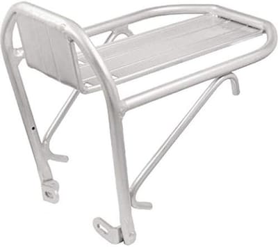 Lichtgewicht Aluminium Bagagedrager voorop Fiets Zilver incl. Bevestiging