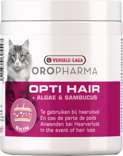 Versele-Laga Oropharma Opti Hair Cat Tegen Haaruitval - Voedingssupplement - Huid - Vacht - 130 g Granules