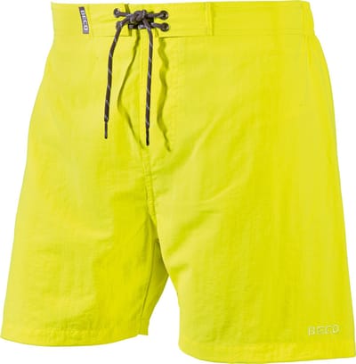 BECO zwemshorts unisex - binnenbroekje - elastische band - 1 zakje - neon geel - maat 2XL
