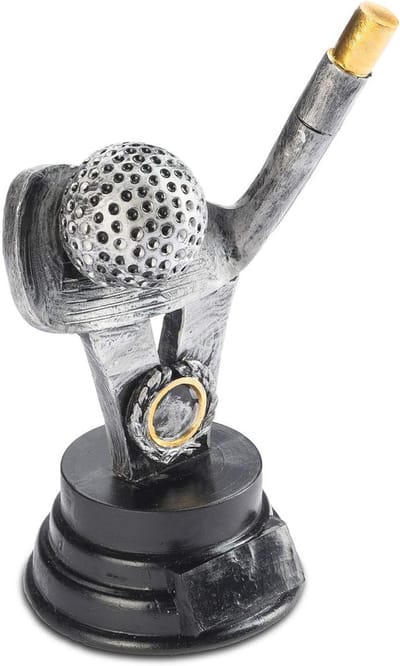 Winnaars Beker - Golf Trofee - Toernooi Prijs - Gepersonaliseerd Ontwerp - 18 cm - Goud Zwart