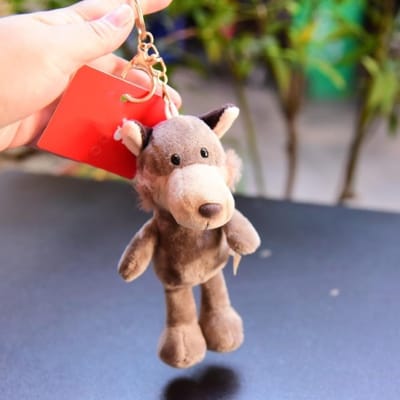 Pluche Dieren Pluche Sleutelhanger Wolf Nijlpaard Koala Wasbeer Bosdier Hanger Tijger Giraf Schattig Cartoon