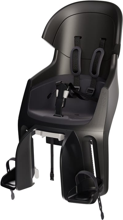 Bobike Exclusive Evolve Maxi CFS/bagagedragermontage - Urban Black - fietsstoeltje - kinderzitje - achterzitje - fietszitje - voor achterdrager van een fiets of e-bike