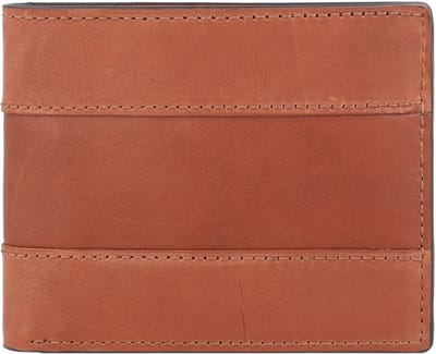 FOSSIL Kaarthoes Everett Bifold Flip ID Medium Brown Bruine