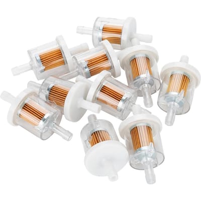 10 stuks 1/4 inch Plastic Inline Mini Kleine Motor Brandstof Gas Filters voor Grasmaaier Motorfiets