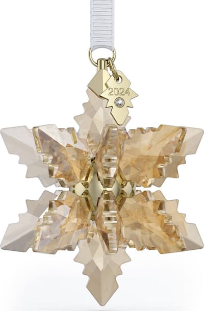 Swarovski kerstster 3D beeldje 5674348 | Kerstornament bruin goud kristal, Swarovski kerst decoratie beeldje
