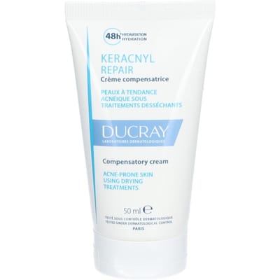 Ducray Keracnyl Repair Crème | Huid met neiging tot acné onder uitdrogende behandelingen 50