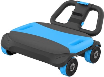 Buikspier Roller - Core Trainer - Kracht Opbouwen - Automatische Rebound - 4 Wielen - Blauw