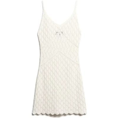 Superdry - Gehaakte Cami mini-jurk - Dames - Jurken