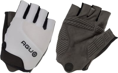 AGU Super Gel Fietshandschoenen Zomer - Wielrenhandschoenen Dames & Heren - Wit - Maat XS