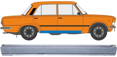 Volledige dorpel voor Fiat 125p 1968-1991 / Rechts
