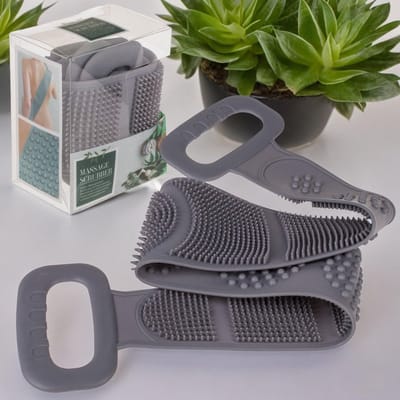 By shayne - Massagegordel - Badverzorging - Hoogwaardige kwaliteit - Dubbelzijdige badborstel - Exfoliëren van huidcellen - Geschikt voor lichaamsver.