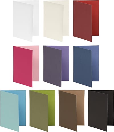 Kaart, afmeting kaart 10,5x15 cm, Inhoud kan variëren , 250 gr, diverse kleuren, 30 doos