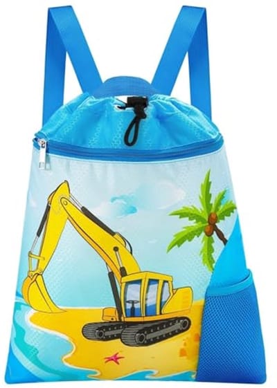 WAWSAM Gymnastiekrugzak met trekkoord, 38 × 45 cm, sporttas voor kinderen, waterdichte boodschappentas voor zwembad, strand