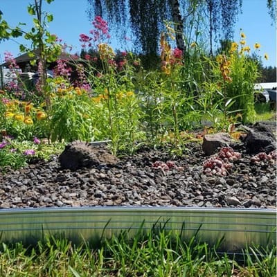 Set van 20 stuks Borderrand Ultra sterke aluminium 24cm x 1m (10m lang) - Gazonrand - Kantopsluiting