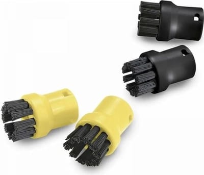 Set van 4 stoomreinigingsborstels, stoomreinigingsaccessoires, ronde borstelset, Geschikt voor SC1 SC2 CTK10 SC3 SC4 SC5 SC7