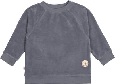 Badstof sweater - antraciet