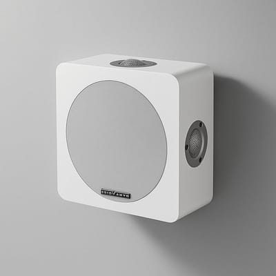 Magic Around-5 White – Surround Speakers for Home Cinema (Pair) | Quadripolar Design 4 Tweeters + 5.25" Woofer | Passive Wall Speakers for 5.1 and 7.1 Systems
