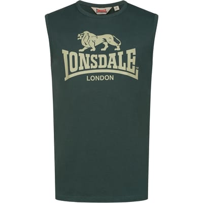 Lonsdale Clopton Ärmelloses T-Shirt Normale Passform Green/Green-3XL
