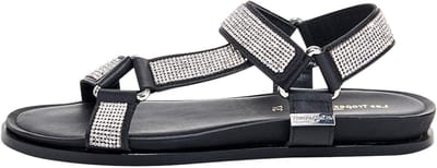 Caspy leren sandalen