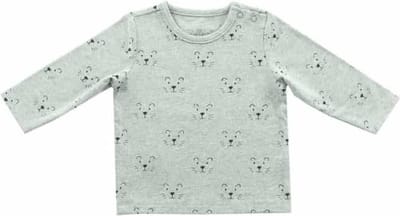 Jollein longsleeve Little lion grey 50/56