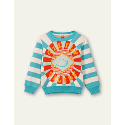 Oilily Kers - Trui - Meisjes - Blauw - 116/6yr