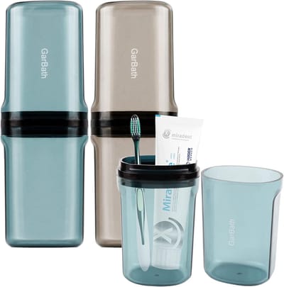 Tandenborstelset met Etui en Waterbeker voor Reizen, Kamperen en Wandelen