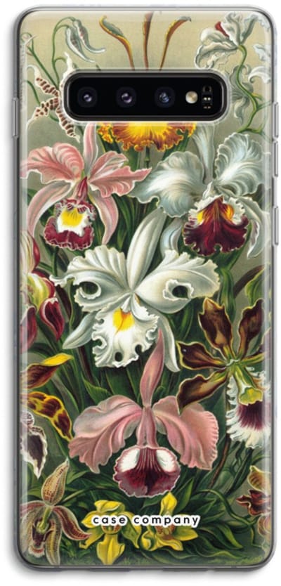 Case Company® - Hoesje geschikt voor Samsung Galaxy S10 4G hoesje - Haeckel Orchidae - Soft Cover Telefoonhoesje - Bescherming aan alle Kanten en Schermrand