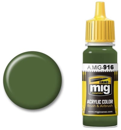 AMMO by Mig Jimenez Hobbyverf Acrylverf - MIG 0916 Green Base - Acryl Verf flesje - 17 ml