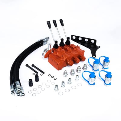 Nieuwe Hydraulische Stuurventielkit Achter - Dubbele Spoel - Geschikt voor Massey Ferguson Tractors 35, 50, 65, 135, 150, 165, 185, 285 enz. (3-Punts Linkage Controller) - SPH330033