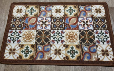 FOTAPIJT - Badmat - Bedrukte deurmat - Binnen - Termo Antislip - 50x80 cm - 5 mm - Wasbaar - Polyamide