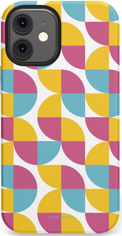 Casetastic Hoesje Geschikt voor Apple iPhone 12 Mini - Stijlvolle Beschermende Duo-layer Case - Cirkeldroom
