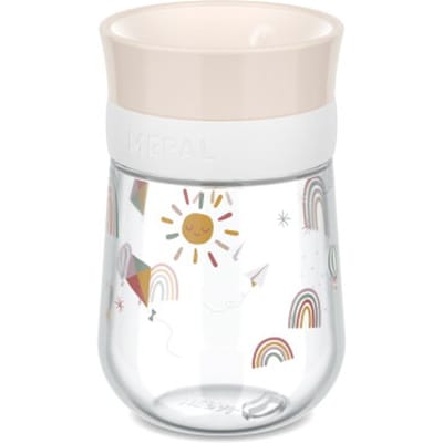 Mepal Mio 360° drinkbeker - 300 ml - Makkelijk vast te houden - Kinderservies - Sunshine & Rainbow