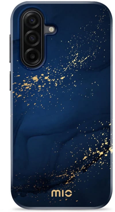 MIO Hoesje Geschikt voor Samsung Galaxy A17 - Compatibel met MagSafe / Qi2 - Hard Shell Back Cover Case Midnight Sparkle
