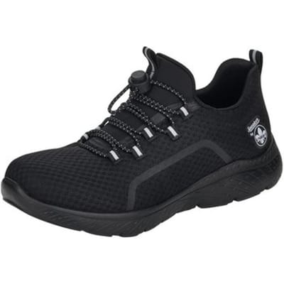 Rieker dames slip-on sportschoenen zwart