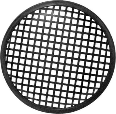 HQ-Power Luidsprekerrooster, 5", metaal, 10 stuks, zwart