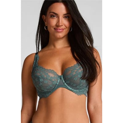 Hunkemöller Dames Lingerie Niet-voorgevormde beugel bh Daisy - Blauw - maat D80