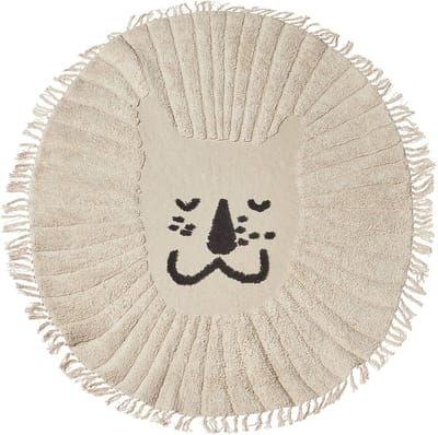 BADHANI - Laagpolig vloerkleed - Beige - 120 cm - Katoen